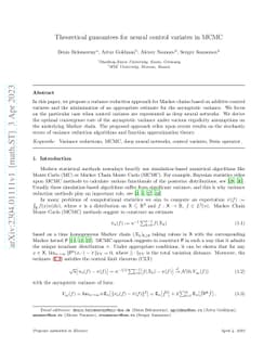 Theoretical guarantees for neural control variates in MCMC