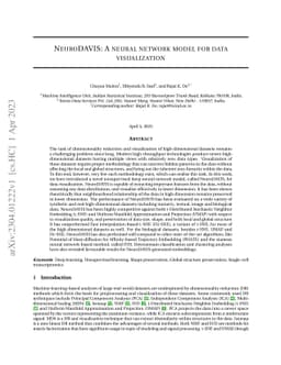 NeuroDAVIS: A neural network model for data visualization