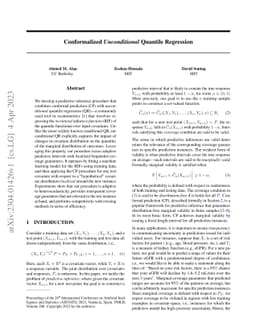 Conformalized Unconditional Quantile Regression