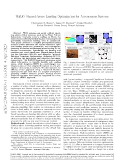 HALO: Hazard-Aware Landing Optimization for Autonomous Systems
