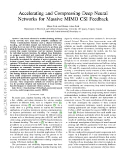 Accelerating and Compressing Deep Neural Networks for Massive MIMO CSI
  Feedback