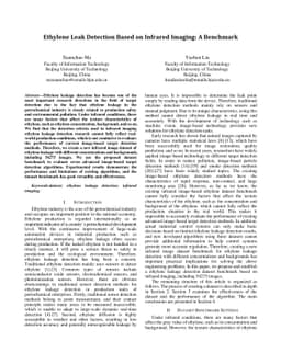 Ethylene Leak Detection Based on Infrared Imaging: A Benchmark