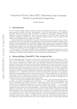 Geotechnical Parrot Tales (GPT): Harnessing Large Language Models in
  geotechnical engineering