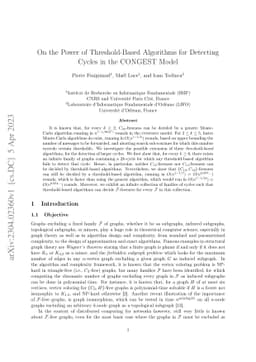 On the Power of Threshold-Based Algorithms for Detecting Cycles in the
  CONGEST Model