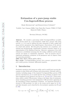 Estimation of a pure-jump stable Cox-Ingersoll-Ross process