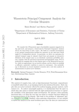 Wasserstein Principal Component Analysis for Circular Measures