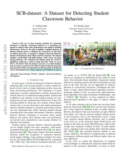 SCB-dataset: A Dataset for Detecting Student Classroom Behavior