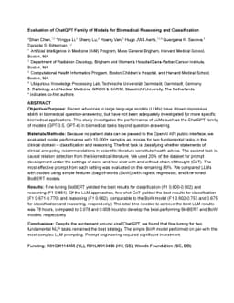 Evaluation of ChatGPT Family of Models for Biomedical Reasoning and
  Classification