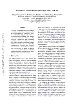 Human-like Summarization Evaluation with ChatGPT