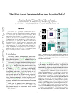 What Affects Learned Equivariance in Deep Image Recognition Models?