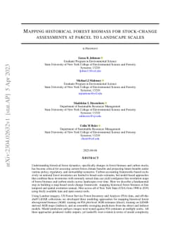 Mapping historical forest biomass for stock-change assessments at parcel
  to landscape scales