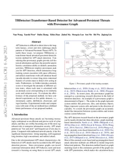 TBDetector:Transformer-Based Detector for Advanced Persistent Threats
  with Provenance Graph