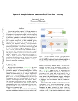 Synthetic Sample Selection for Generalized Zero-Shot Learning