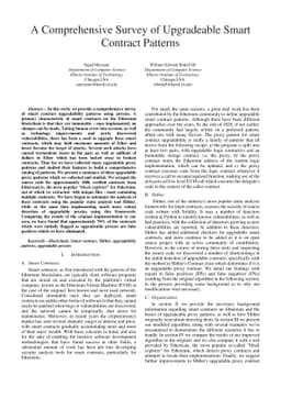 A Comprehensive Survey of Upgradeable Smart Contract Patterns
