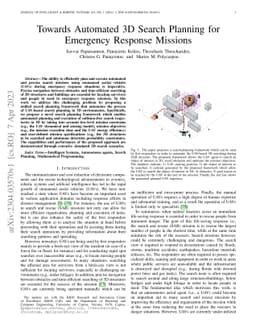 Towards Automated 3D Search Planning for Emergency Response Missions