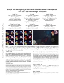 StoryChat: Designing a Narrative-Based Viewer Participation Tool for
  Live Streaming Chatrooms