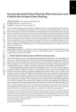 Towards Automated Urban Planning: When Generative and ChatGPT-like AI
  Meets Urban Planning