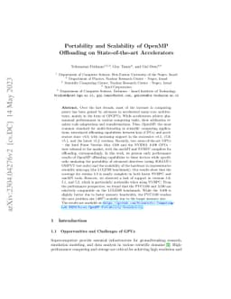 Portability and Scalability of OpenMP Offloading on State-of-the-art
  Accelerators