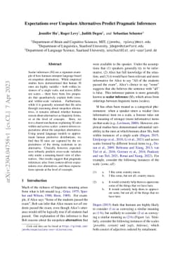 Expectations over Unspoken Alternatives Predict Pragmatic Inferences