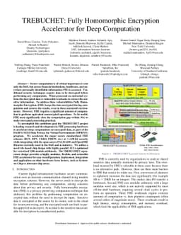 TREBUCHET: Fully Homomorphic Encryption Accelerator for Deep Computation