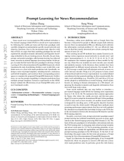 Prompt Learning for News Recommendation