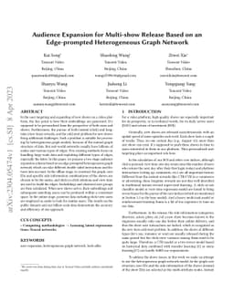 Audience Expansion for Multi-show Release Based on an Edge-prompted
  Heterogeneous Graph Network