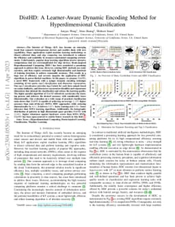 DistHD: A Learner-Aware Dynamic Encoding Method for Hyperdimensional
  Classification