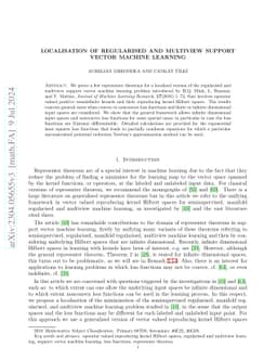 Localisation of Regularised and Multiview Support Vector Machine
  Learning