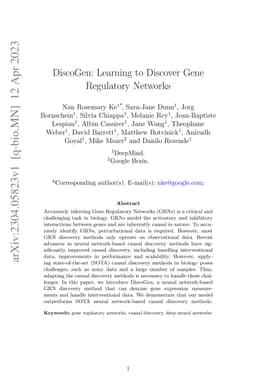 DiscoGen: Learning to Discover Gene Regulatory Networks