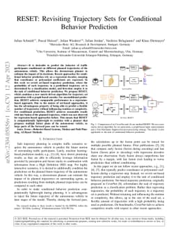 RESET: Revisiting Trajectory Sets for Conditional Behavior Prediction