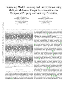 Enhancing Model Learning and Interpretation Using Multiple Molecular
  Graph Representations for Compound Property and Activity Prediction