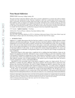 Time-Based Addiction