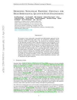 Designing Nonlinear Photonic Crystals for High-Dimensional Quantum State
  Engineering