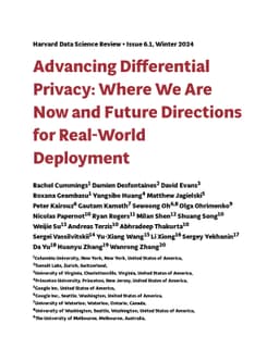 Advancing Differential Privacy: Where We Are Now and Future Directions
  for Real-World Deployment