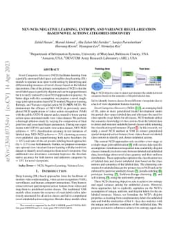 NEV-NCD: Negative Learning, Entropy, and Variance regularization based
  novel action categories discovery
