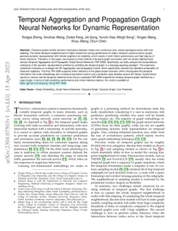 Temporal Aggregation and Propagation Graph Neural Networks for Dynamic
  Representation