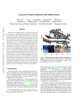 Long-term Visual Localization with Mobile Sensors
