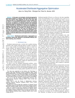 Accelerated Distributed Aggregative Optimization
