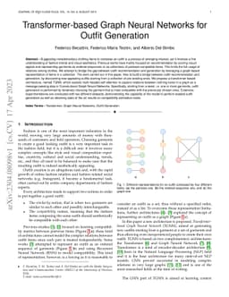 Transformer-based Graph Neural Networks for Outfit Generation