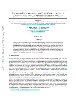 Tackling Face Verification Edge Cases: In-Depth Analysis and
  Human-Machine Fusion Approach