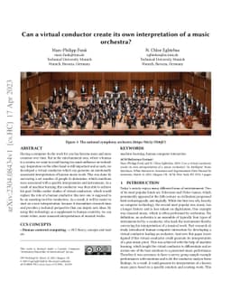 Can a virtual conductor create its own interpretation of a music
  orchestra?