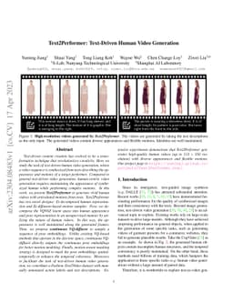 Text2Performer: Text-Driven Human Video Generation