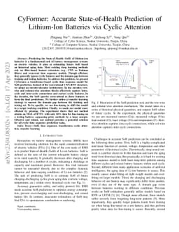 CyFormer: Accurate State-of-Health Prediction of Lithium-Ion Batteries
  via Cyclic Attention