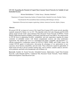LTC-SE: Expanding the Potential of Liquid Time-Constant Neural Networks
  for Scalable AI and Embedded Systems