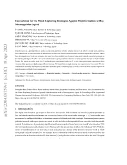 Exoskeleton for the Mind: Exploring Strategies Against Misinformation
  with a Metacognitive Agent