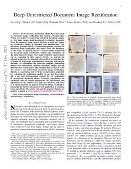 Deep Unrestricted Document Image Rectification