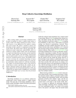Deep Collective Knowledge Distillation