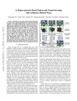 A Hyper-network Based End-to-end Visual Servoing with Arbitrary Desired
  Poses