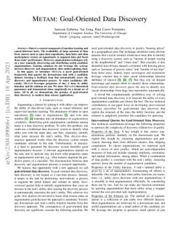 METAM: Goal-Oriented Data Discovery