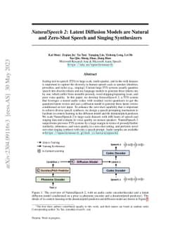 NaturalSpeech 2: Latent Diffusion Models are Natural and Zero-Shot
  Speech and Singing Synthesizers